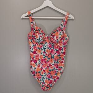 Shade&Shore Bathing Suit Floral Romantic Whimsy Playful Resort Cruise - Size M